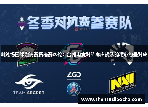 训练场国际邀请赛资格赛次轮：台州电竞对阵枣庄战队的精彩纷呈对决